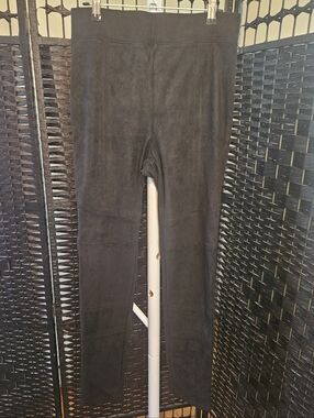 Chaser Black Faux-Suede Pants